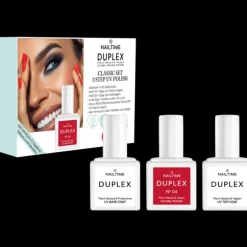 Duplex Classic Collection = UV Base Coat + UV Top Coat + Nail Polish 04
