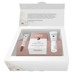 Exquisit Geschenk Set = Exquisit Collagen Creme Tag 50 ml + Professional Plus Crème Rosée Vitale 15 ml + Exquisit Hydro Aktiv Ampullen 5 ml